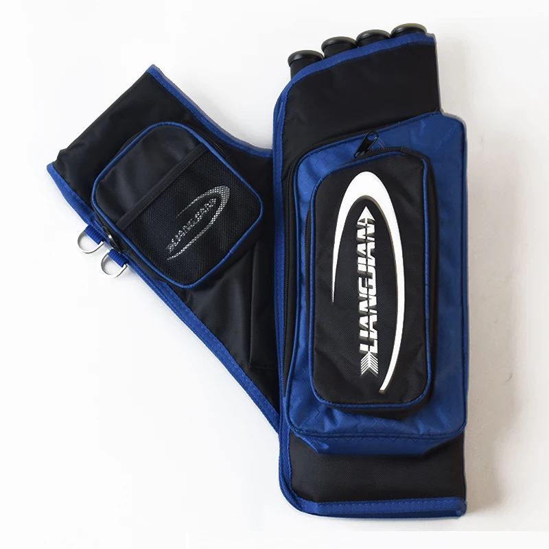 4 Tubes Hunting Archery Quiver Compound Bow Arrow  Quiver Or Recurve Bow and Arrow Bag Hunting  Case Archery Arrow Quiver  Blue
