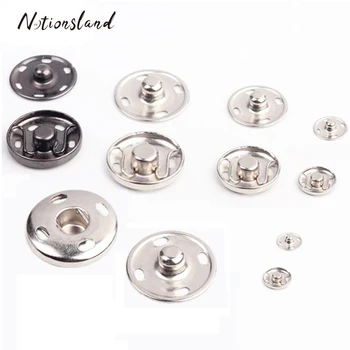 

Metal Snap Buttons Fasteners Press Button Stainless Steel Stud Sewing Accessories Buttons 6mm/8mm/12mm/15mm/19mm