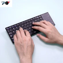 P Wireless Bluetooth Touch Keyboard with Built-in Multi-touch Touchpad For Windows PC, Smart TV and Android IOS Tablet, Desktop