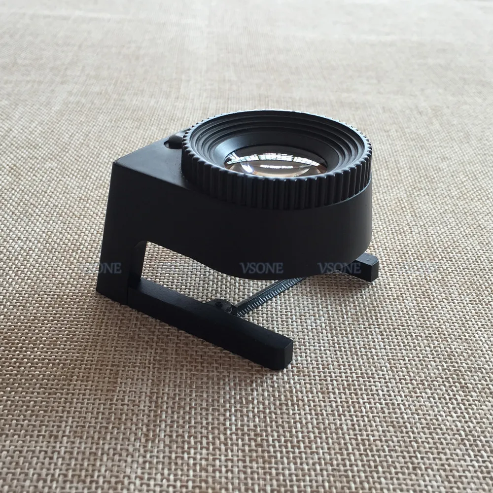 Cloth//Jeweler Metal Magnifier 30x With Scale 3 LED Lights Magnifying Glass Loupe