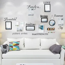 Diy Photo Name Text Wall Sticker Vinyl Art Decal For Living Room Decoration Vinyl Mural Bedroom Art muursticker