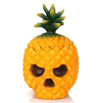 

Yellow Pineapple Shantou Ornaments Dustproof Storage Box Creative Office Desktop Debris Finishing Storage Storage Box Toy Box