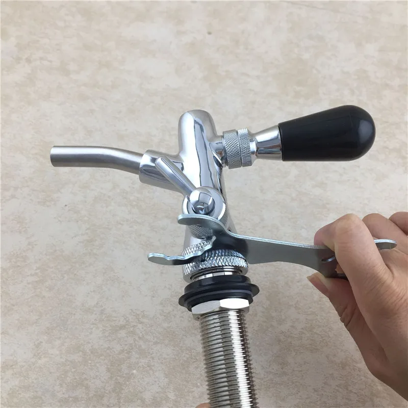 Home Brew Pin Spanner Wrench Draft Beer Repair Tools -Tightens Faucet to Tower or Shank Nut Bar Accessories (6)