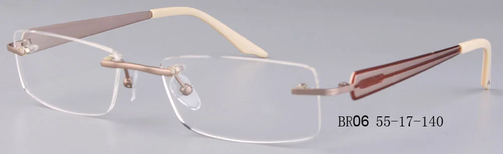 Сверхлегкий титановый без оправы модные очки оправа Брендовые очки женские очки с прозрачными линзами Oculos De Grau близорукость квадро