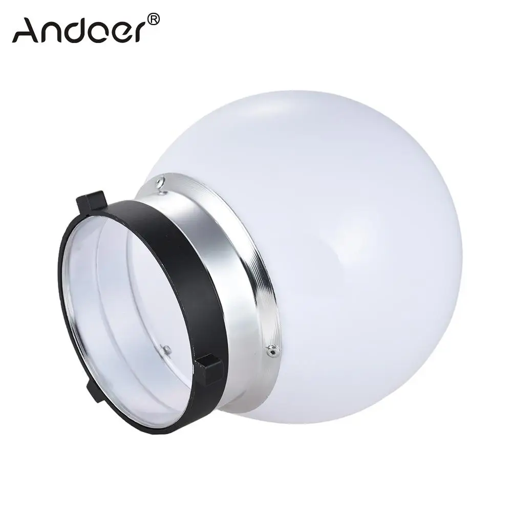 Andoer Diffuser Ball 7inch Spherical Monolight Diffuser Ball with