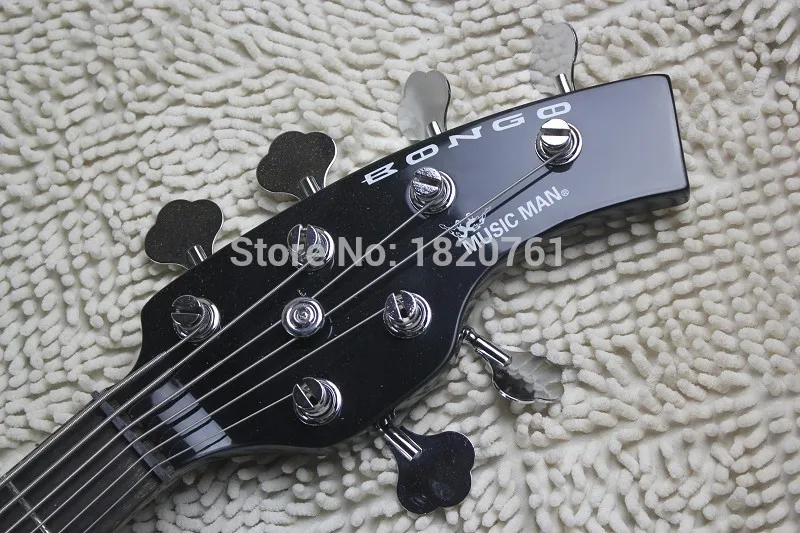 Бесплатная доставка Топ Qulity Music Man Bongo металл черный 6 Строки активность Доставка