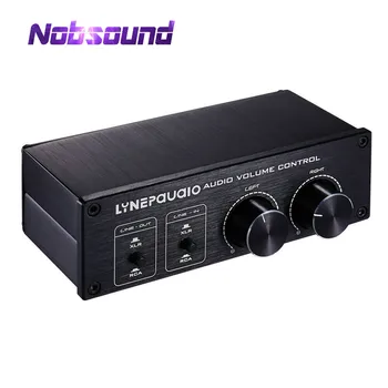 

Nobsound Hi-Fi 2-IN-2-OUT Analog Audio Switcher Box XLR /RCA with Volume Control Passive Preamp