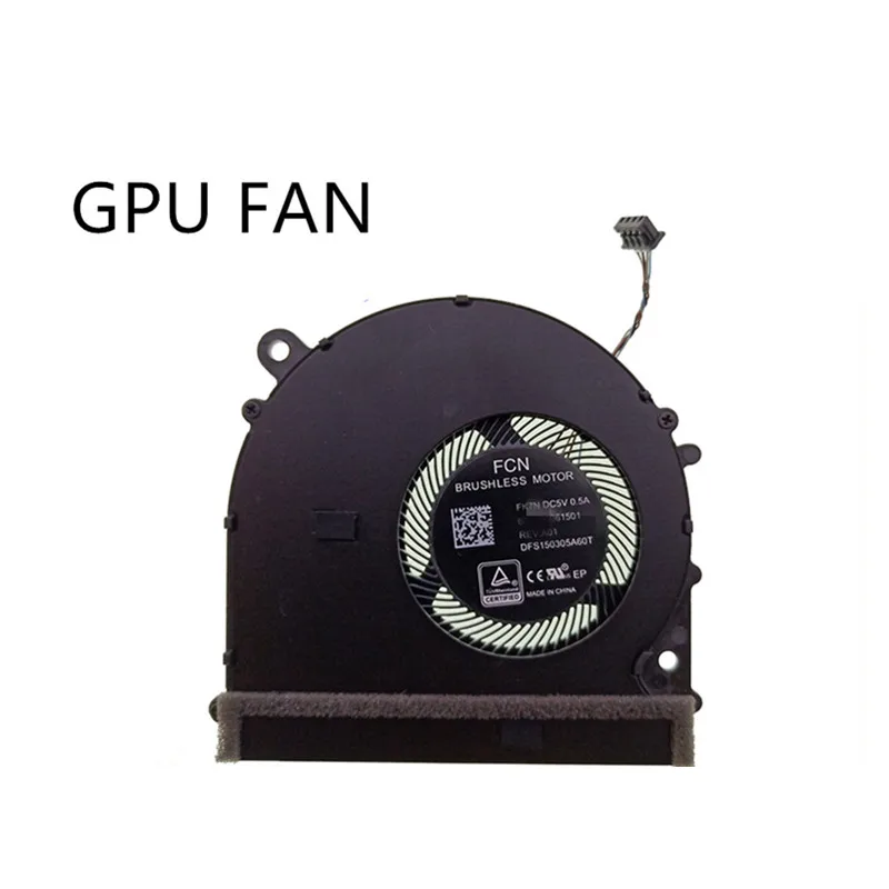 

New For Xiaomi NoteBook PRO15.6 mi air Pro 15.6" DFS150305A60T 6033B0061501 ND55C05-17E23 6033B0059101 Right GPU Cooling Fan
