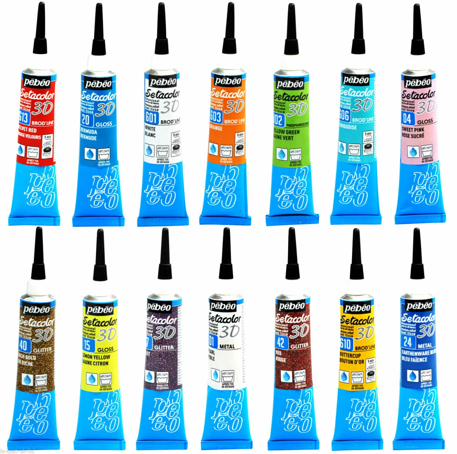 

1 PCS Pebeo Setacolor 3D Fabric Paint Waterproof 20ml Outliner Tubes Glitter Brod'Line Glossy for Cloth Shoes DIY Art LINE3