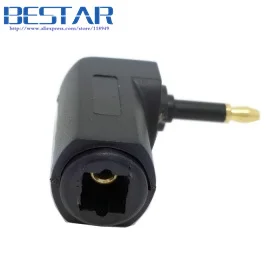 

Toslink Digital Optical Jack female To 3.5mm Mini Toslink Plug 90 Degree Audio Adapter