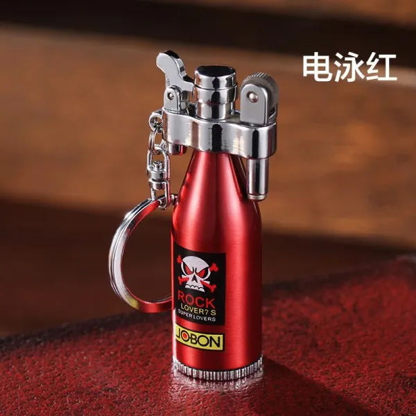Креативная Ретро металлическая масляная струйная сигаретная керосиновая зажигалка бутан кремневая ветрозащитная Зажигалка инструмент для курения для мужчин подарок - Цвет: Red