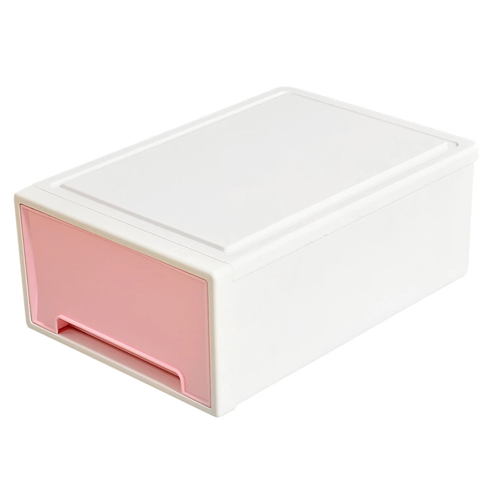 Thick Multifunction Plastic White Storage Box Convenient Drawer Type