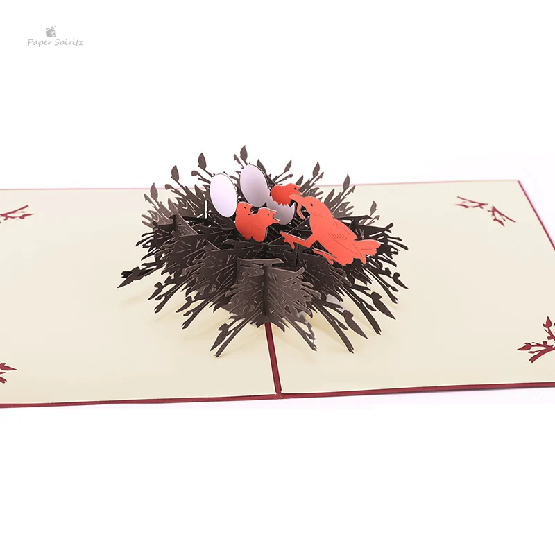  PAPER SPIRITZ Parental love Cards 3D laser Cut Paper Love Pop Up Card with Envelope Invitations Gre - 32899903270