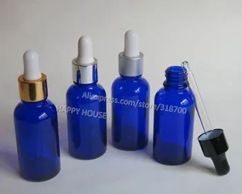 

Wholesale E-Juice Bottles, 360pcs/lot Blue Glass Essential Oil Bottle With Dropper, 1oz Empty Blue Glass Dropper Container