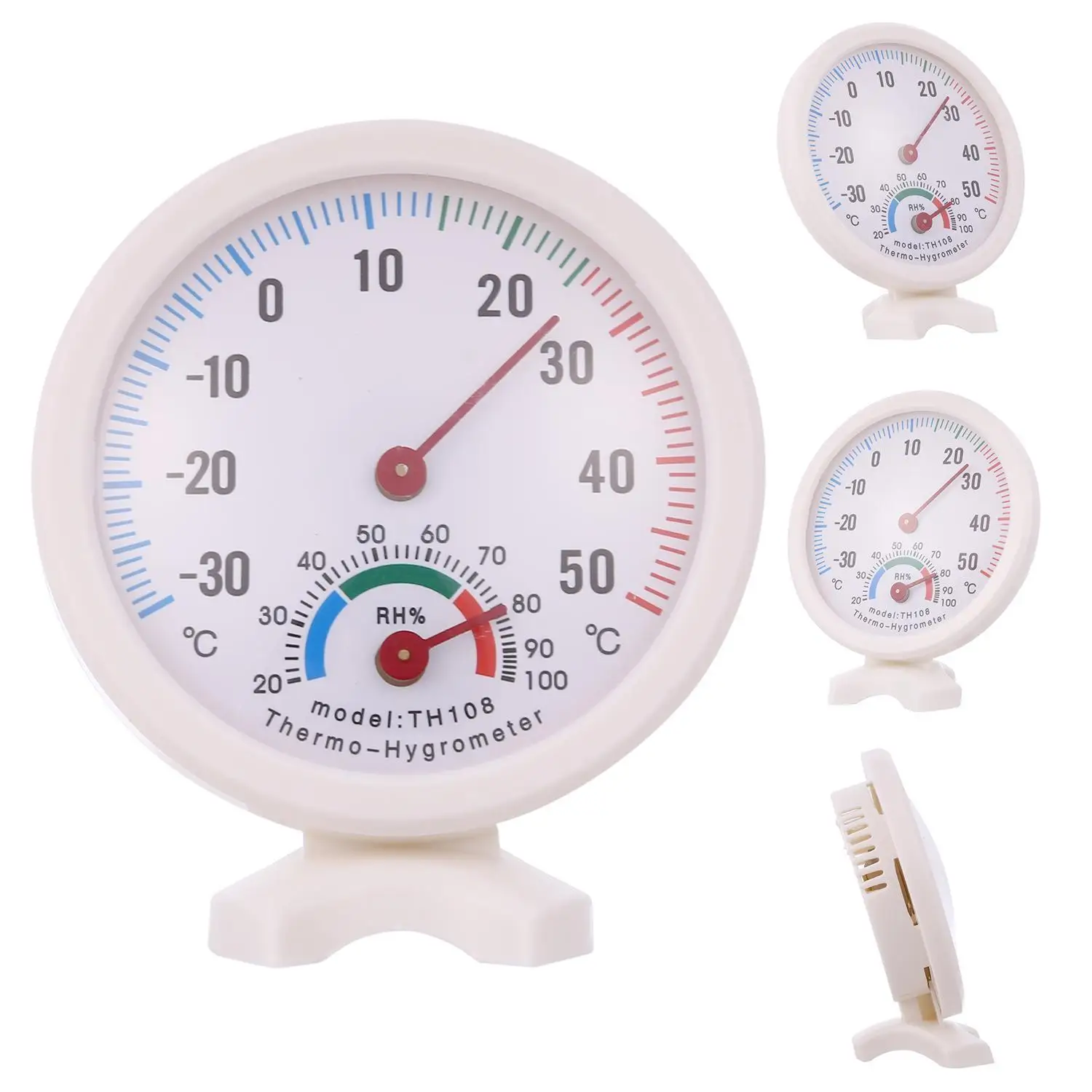 

Thermometer Hygrometer Portable Inductive Pointer Measuring Instrument 5% 1 Thermo-hygrometer 20%-100% Analog