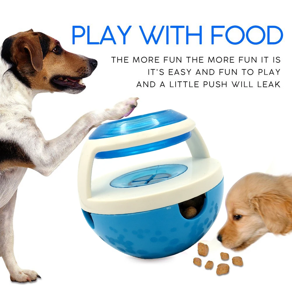 Практичная креативная игрушка-диспенсер В Форме Стакана для собак, игрушка-диспенсер, игрушка для жевания, мячик для мяча, игрушка для обучения IQ, Интерактивная игрушка - Цвет: Blue