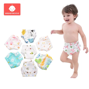 

New Baby Cotton Training Pants Panties Baby Diapers Washable Reusable Cloth Diaper Waterproof Girl Boys Childrens Nappy Changing