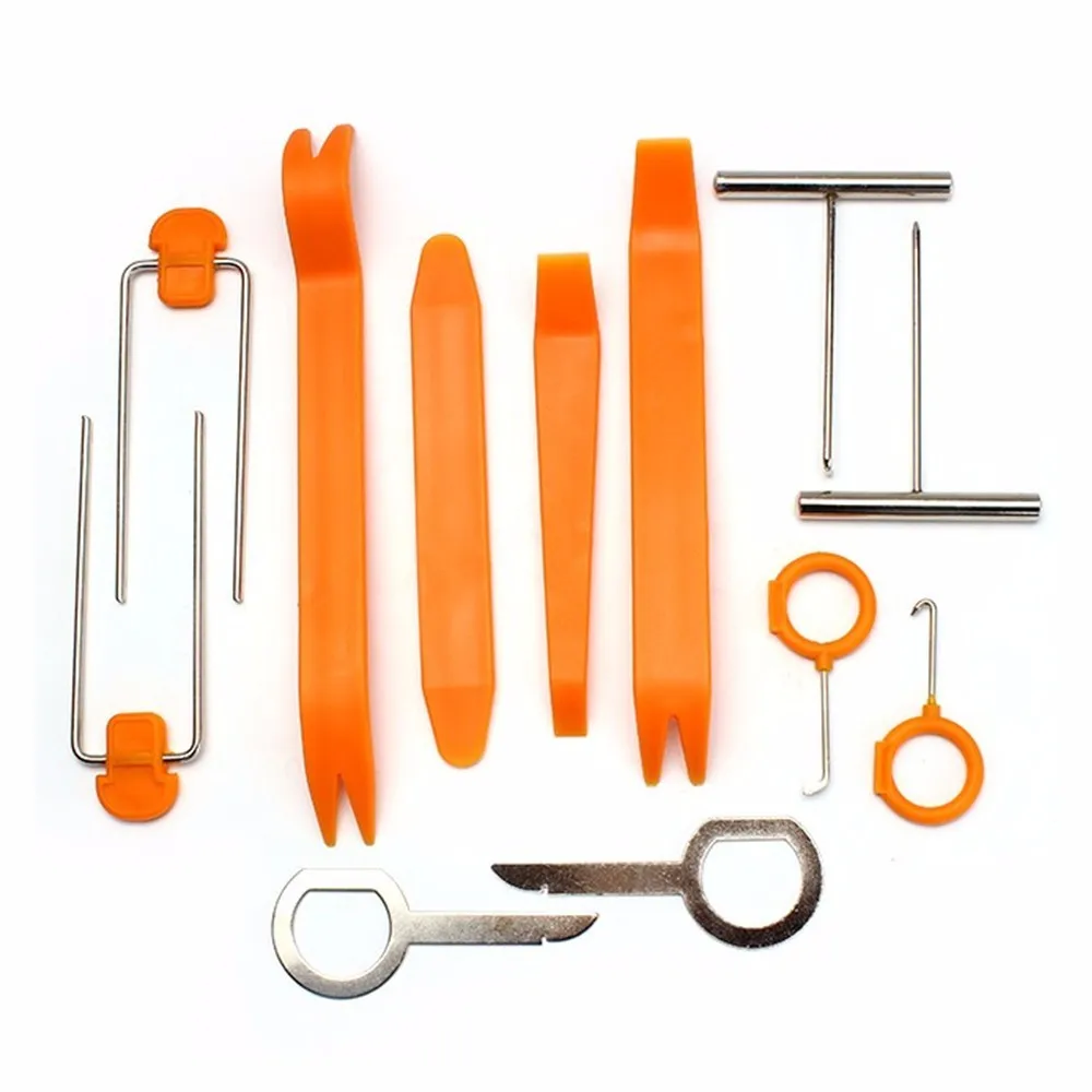 

12pcs/set Car Radio Door Clip Panel Trim Dash Audio Removal Open Installer Pry Tool For Auto Vehicle BMW Honda Audi Benz VW