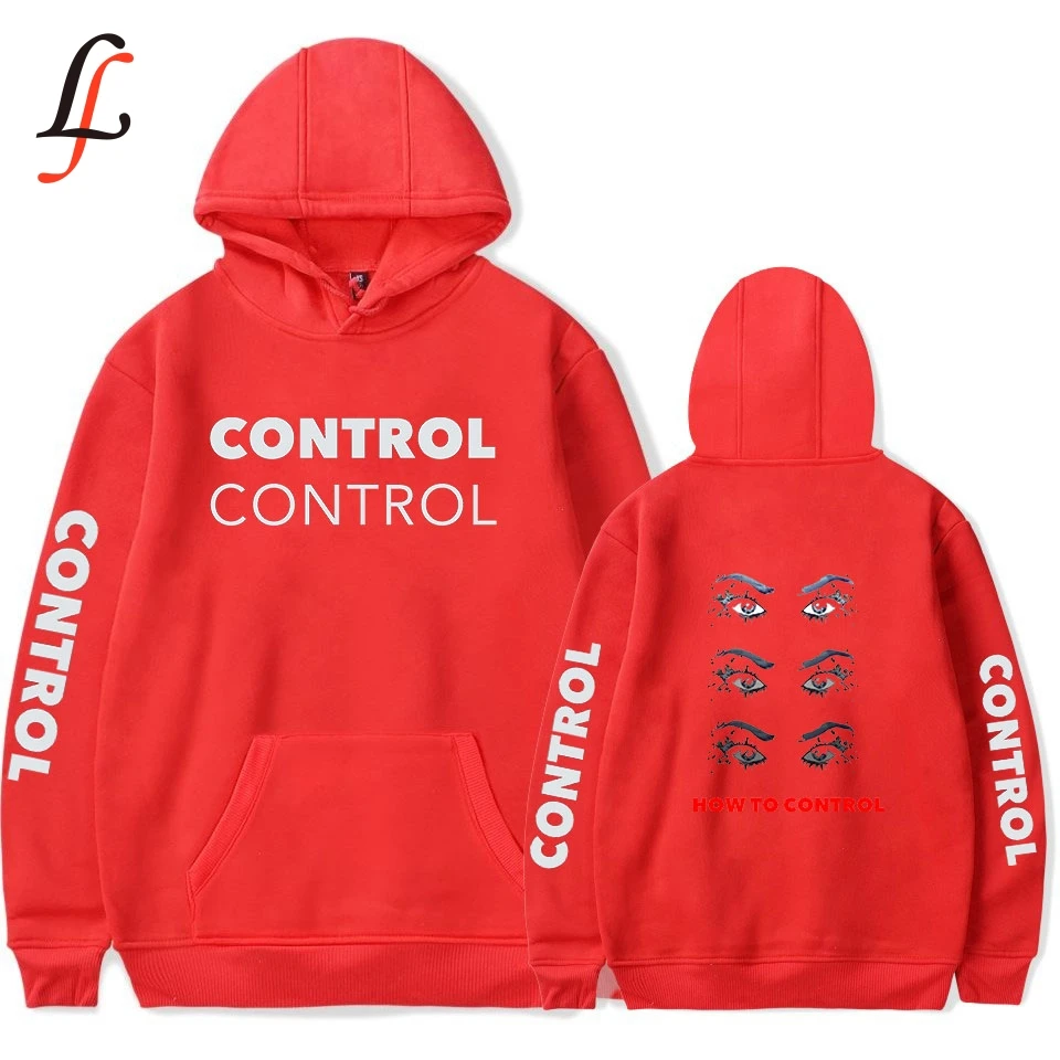 Женская толстовка с капюшоном и длинным рукавом Control Camila cabello eyes Свободный