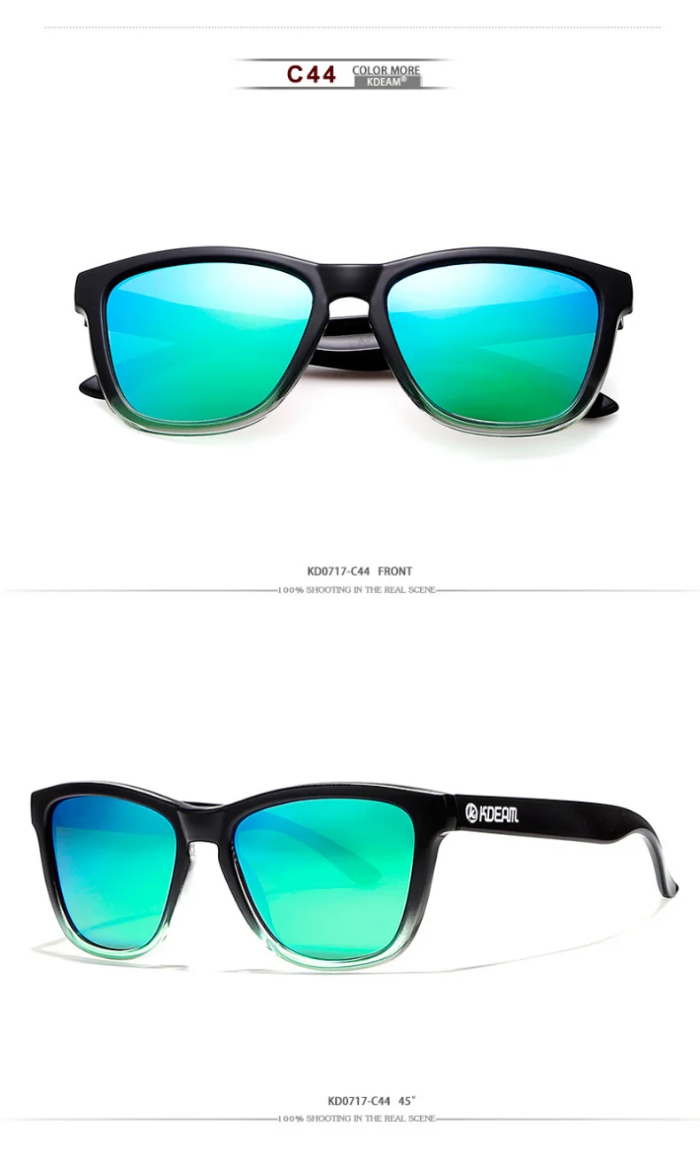 KDEAM, спортивный стиль, солнцезащитные очки, мужские, оплетенные, для вождения, квадратные, солнцезащитные очки, высокое качество, Полароид, линзы, очки, мужские, Gafas De Sol, XH14