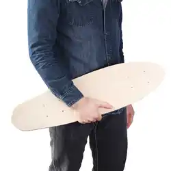 24 дюйма "," рыба "натуральный односторонняя деревянный клен одноцветная доска для скейтборда Запчасти счастливый ребенок DIY аксессуары для