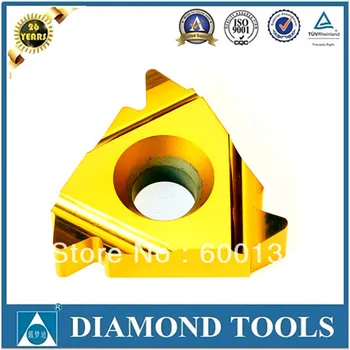 

Free shipping 11IR 1.0ISO tungsten carbide threading inserts for steel