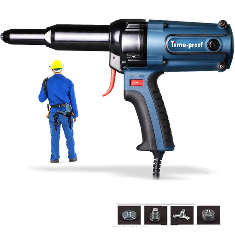 Nail Gun Electric Blind Rivet Gun Riveting Tool Electrical Power Tool 400w 220v For 3.2-5.0mm Upholstery Framing Tools