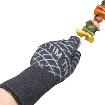 

BBQ Grilling Cooking Gloves Grill Oven Mitts For Forearm Protection Extreme Heat Resistant Kitchen Barbecue Thick Oven Gloves