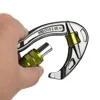 D-shape Climbing Carabiner Screw Lock Protection Rock Climbing Rappelling Mountaineering Climbing Accessories Outdoor Gadgets@40 ► Photo 2/6