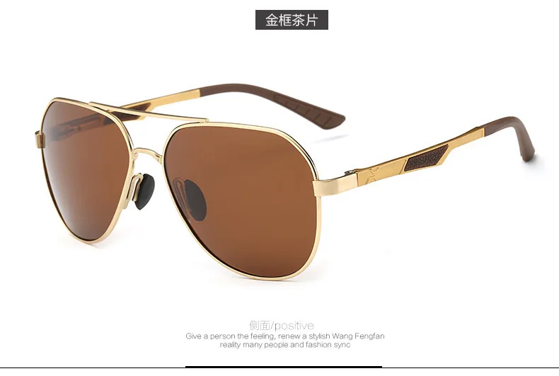 Поляризованные лёгкие солнечные очки из алюминиевого магниевого сплава мужские Новые солнцезащитные очки вождения автомобиля очки oculos de sol gafas