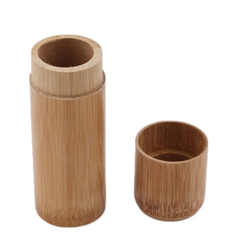 

Useful New Portable 1Pc Round Shape Bamboo Tea Storage Box Handmade Natural Tea Jar Storage Holder Wooden Container With Lid