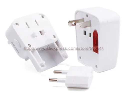 

Universal All in One USB EU US UK AU Plug Travel Adapter World Multifunction Conversion Socket AC Power Adapter