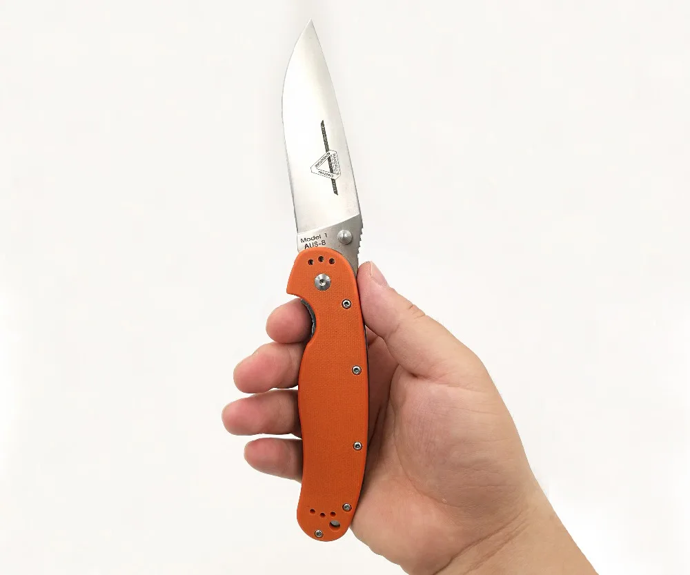  JSSQ RAT Model 1 Folding Knife AUS-8 Blade Combat Pocket Knife Outdoor Camping EDC Tools Survival H