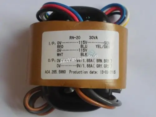115V 230V 30W R Core Transformer 9V 9V for Headphon amp preamp