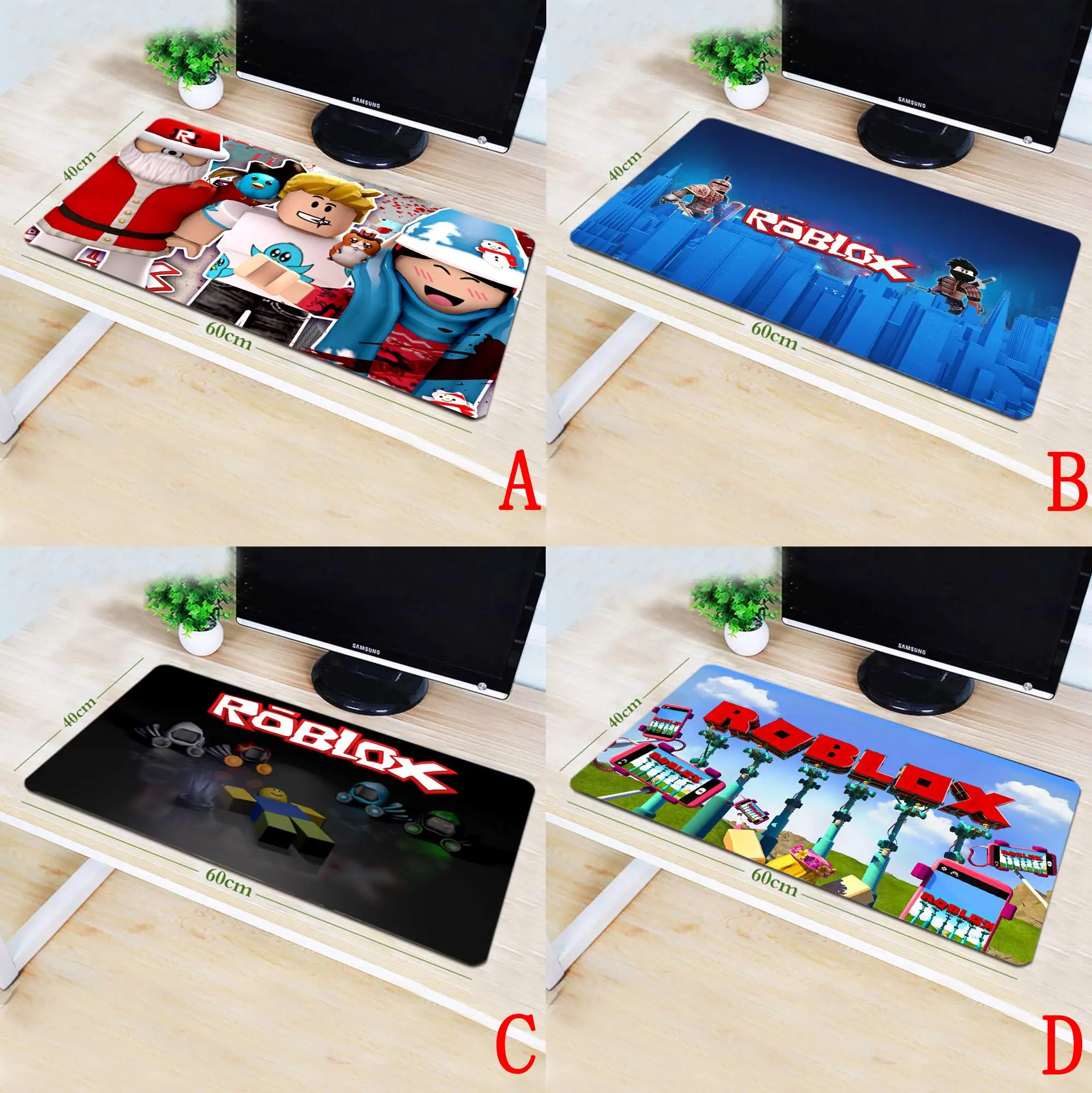 40*90cm Game ROBLOX Anti slip Gaming Mouse Pad Mat Mousepad
