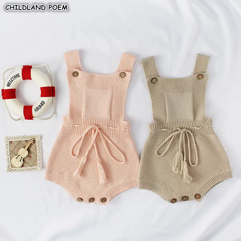 knitted baby jumpsuit