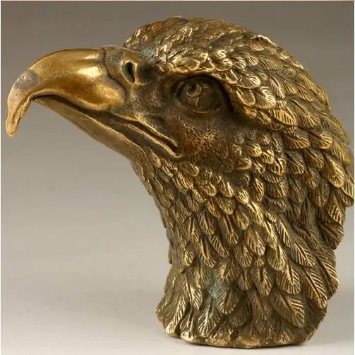 Us 2651 22 Offchinese Handmade Bronze Statue Bird Owl Sculpture Decoration Silvergolden Eagle Bronze Statue Decoration In Statues Sculptures