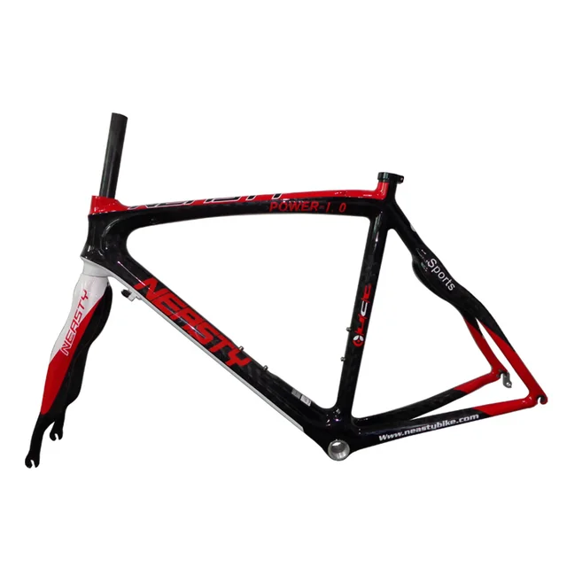 Cheap 100% Carbon Road Bike Frame+Fork 50cm Bike Accessaries Bike Parts Road Frame Bike Passed EN Test