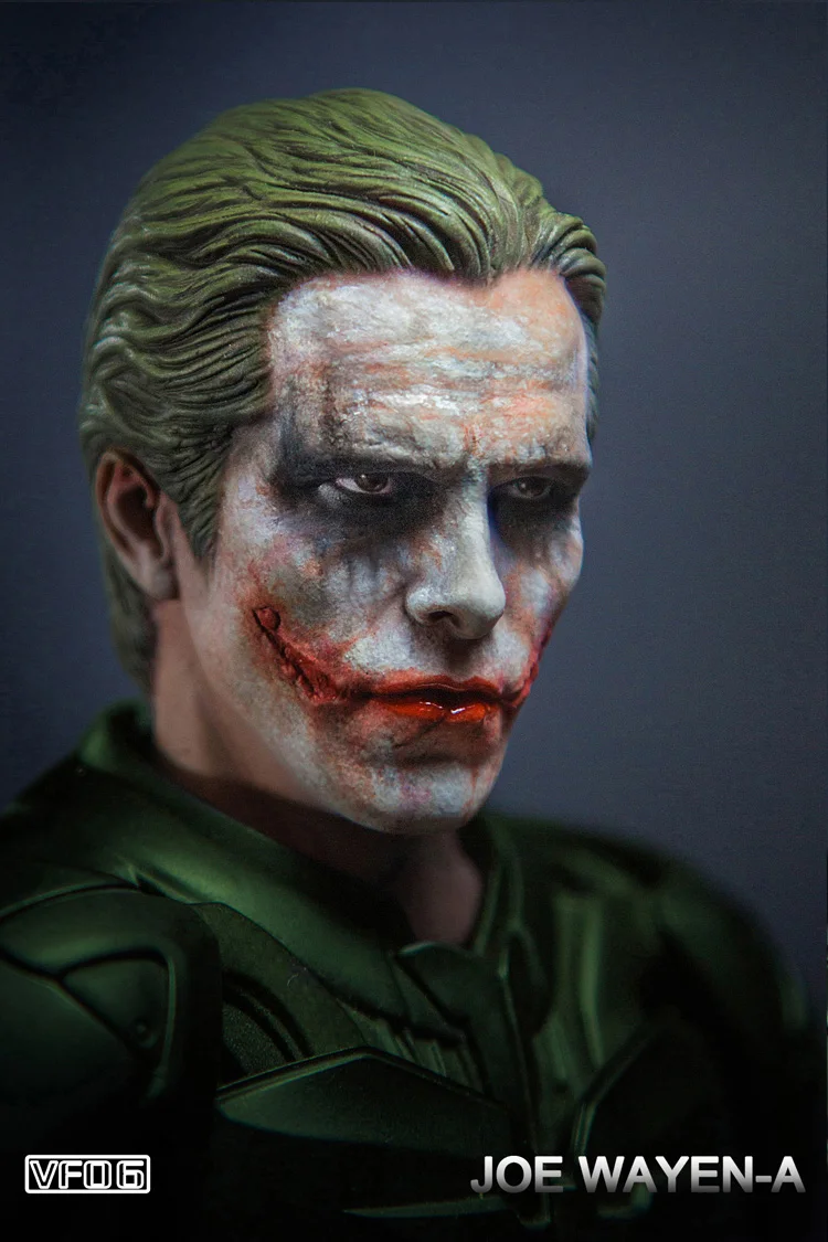 1/6 шкала Мужская голова скульптура Бэтмен, Брюс Уэйн Джокер манекен для макияжа головы подходит 1" фигурка тела