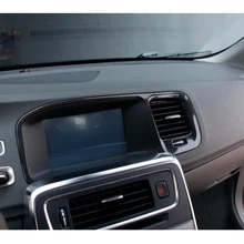 One-Piece Car-Styling Center Control GPS Navigation Frame Decoration Sticker Suitable for Volvo S60 S60L V60 Car Accessories