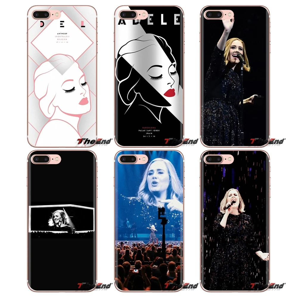 For LG Spirit Motorola Moto X4 E4 E5 G5 G5S G6 Z Z2 Z3 G2 G3 C Play Plus Mini Adele Adkins pop singer Soft Transparent Cover Bag |