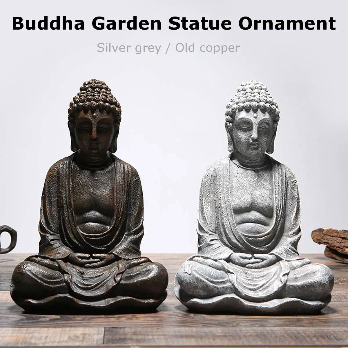 Шакья Мани скульптура Будды, статуя золото/серебро Медитирующий античный домашний Декор Орнамент фэн шуй Статуя Будды