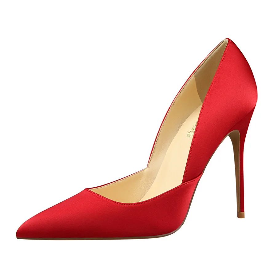 Big Size Shoes Women 2019 Summer high heels Sexy Female Elegant party pumps ladies wedding Green fashion zapatos de mujer heels