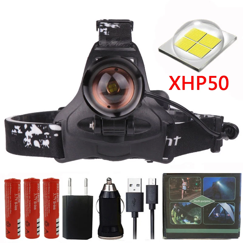 

Z202608 16W chip XHP50 Headlight 1920lumens powerful Led headlamp zoom Head light head lamp flashlight torch Lantern