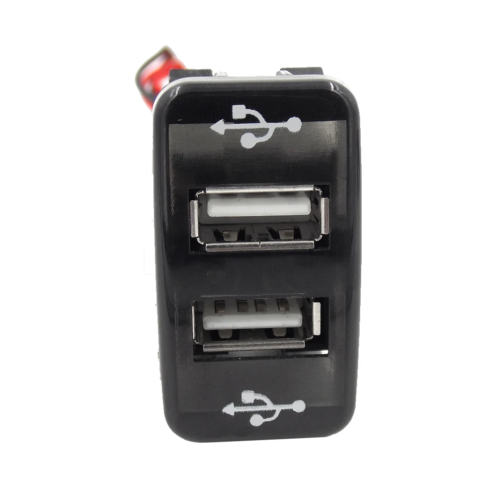 Sikeo 2-Port Arrive Dual USB Car Charger 12V~24V To 5V / 2.1A 2.0 Vehicle Power Inverter Converter For TOYOTA |