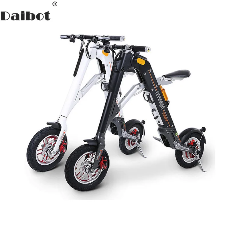  Portable Electric Bike Two Wheel Self Balancing scooters 12 inch 280W 36V/48V Foldable Electric Sco
