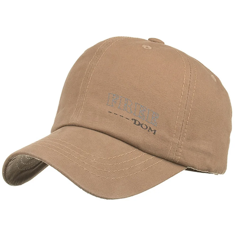 Women Men Adjustable Letter Printing Solid Baseball Hat Cap Shade Bone Hats For Men Vintage Hat Gorras Cotton Cap