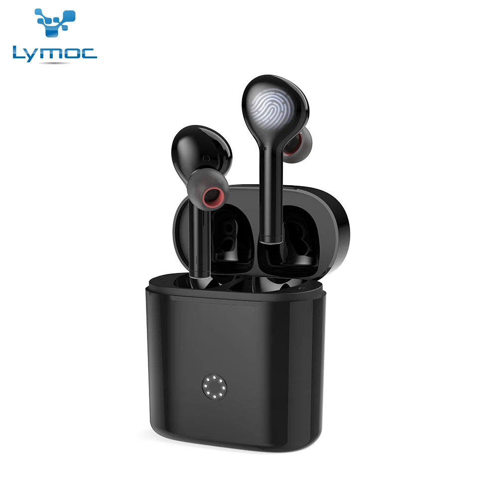 LYMOC Wireless Earbuds Bluetooth 5 0 Headsets Hi Fi Stereo Noise Cancelling Auto Paired Touch Key
