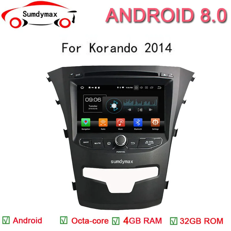 Flash Deal Android 8.0 Car DVD Player For SSANGYONG KORANDO 2014 With 1024*600 Capacitive Autoradio Stereo Headunit octa core built in wifi 0 Flash Deal Android 8.0 Car DVD Player For SSANGYONG KORANDO 2014 With 1024*600 Capacitive Autoradio Stereo Headunit octa core built in wifi 0
