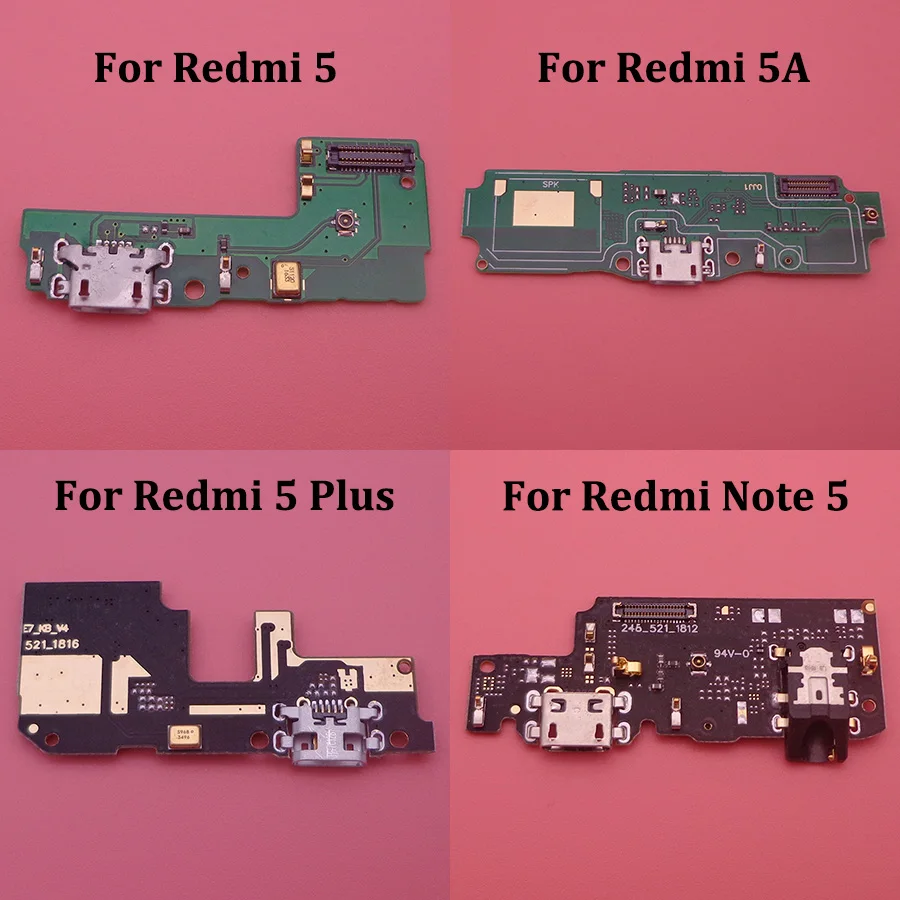 Usb порт для зарядки док-станция разъем плата для зарядки с микрофоном Микрофон для Xiaomi Redmi 5 Plus Note 5A 5